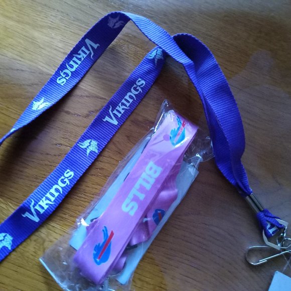 NFL Vikings/Bills Lanyards - Picture 1 of 2